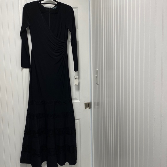 Lauren Ralph Lauren Dresses & Skirts - LAUREN - Ralph Lauren Black Evening Gown - Size 4 - Never Worn With Tags
